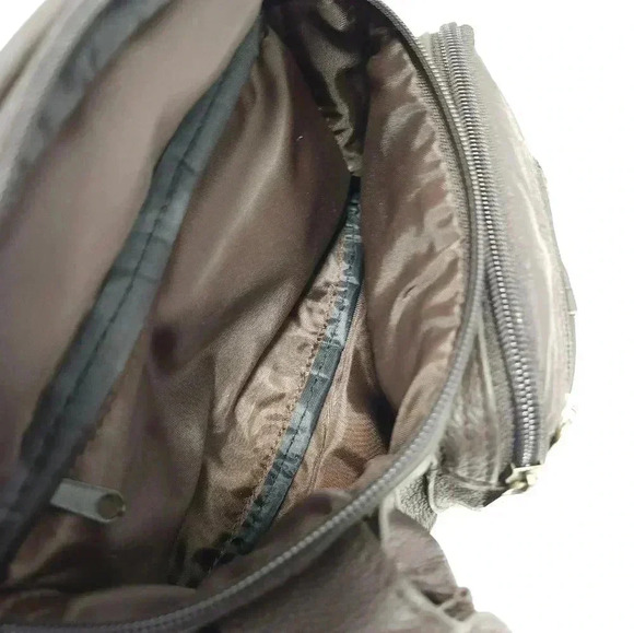 APC Leather Fanny Pack Bag Vintage Brown Unisex - Picture 5 of 9